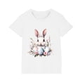 thumbnail image 3 of Aloohaidyvio Easter Sunday Best Outfit Girls & Child Easter Shirts, Matching Pastel Color Tees with Bunny Ears Graphic for Holiday Photos 5 Years, 3 of 4