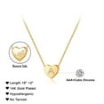thumbnail image 2 of TINGN Initial Heart Necklace for Women Dainty Cubic Zirconia Initial Heart Pendant Necklace for Women Jewelry Gifts, 2 of 6