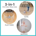thumbnail image 3 of Toddleroo by North States 3-in-1 Superyard Baby Extra Wide Gate & Play Yard, Taupe Metal, 3 of 10