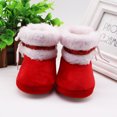 thumbnail image 3 of LowProfile Baby Shoes Girls Cashmere Plush Winter Boots Bandage Warm Shoes, 3 of 7