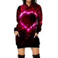 thumbnail image 3 of Vestido con capucha y manga larga con estampado digital 3D de comercio exterior para mujer europea y americana para el día de San Valentín, 3 of 5