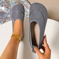 thumbnail image 6 of Womens Shoes,Casual Loafers Comfortable Round Toe for Daily Wear Travel Casual Loafers for Spring Fall,Shoes for Women,Grey,6.5, 6 of 9