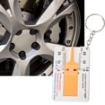 thumbnail image 2 of Tire Depth Gauge, 0.1mm Key Chain Design Tyre Depth Ruler, Portable For Tire Repair Accessories Tire Repair Tools Measuring Gauge Measuring Ruler, 2 of 8