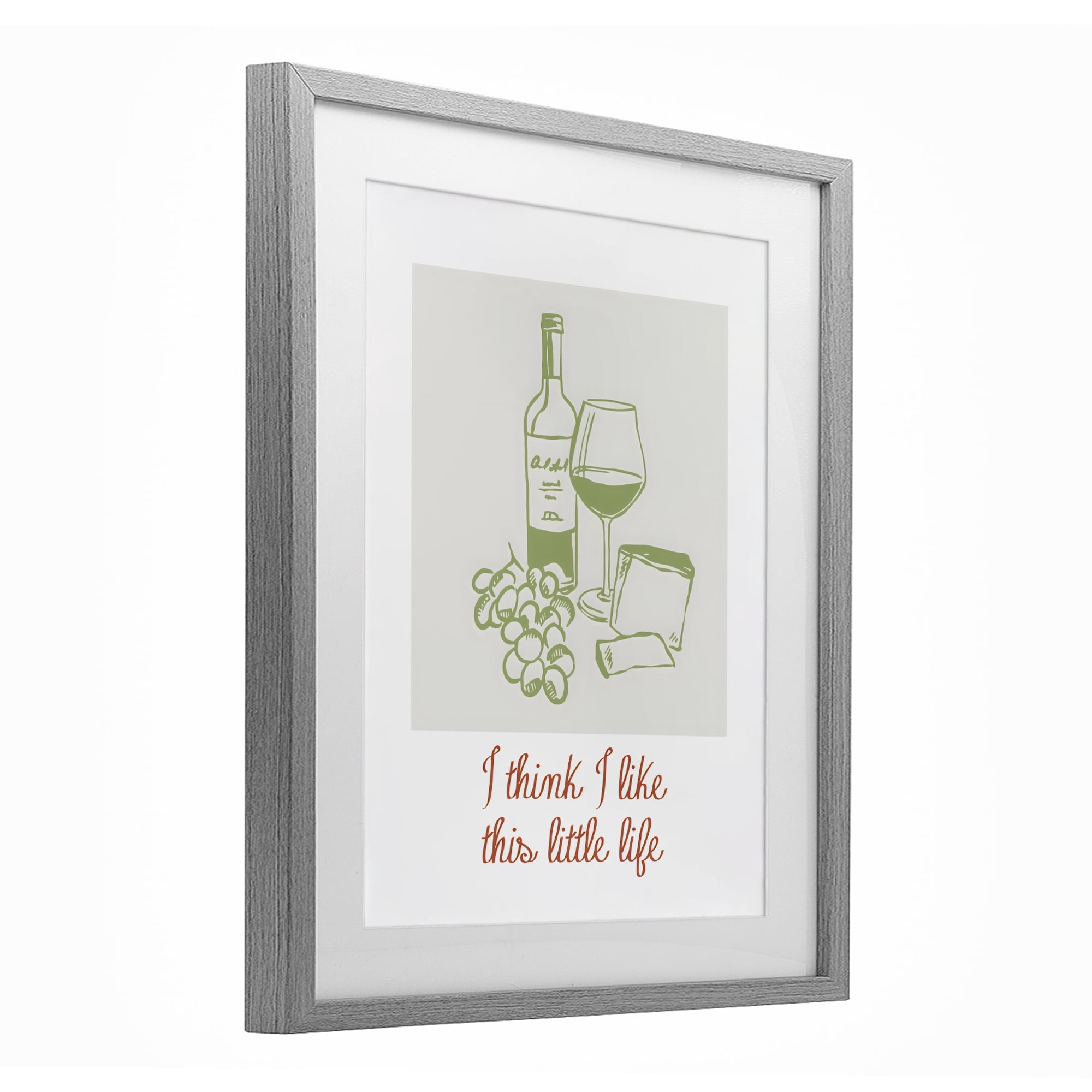 Stupell Industries I Think I Like This Little Life Gray Framed Print Under Glass, design by The Prints Vibe