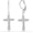 Zirconia Infinity Cross, variant on 925 Sterling Silver Leverback Drop Earrings | Lightweight Celtic-Knot Filigree Heart Teardrop Dangle Earring for Women's Gift for Her