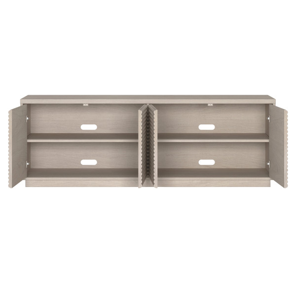 Tullis Rectangular TV Stand for TV's up to 78" in Alder White