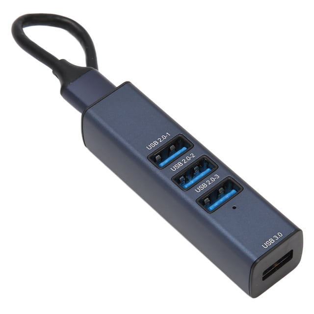 Concentrateur USB 3.0, Adaptateur Multiport USB 4 Ports Prêt à l'Emploi, Échangeable à Chaud pour PC pour Lecteur de Cartes