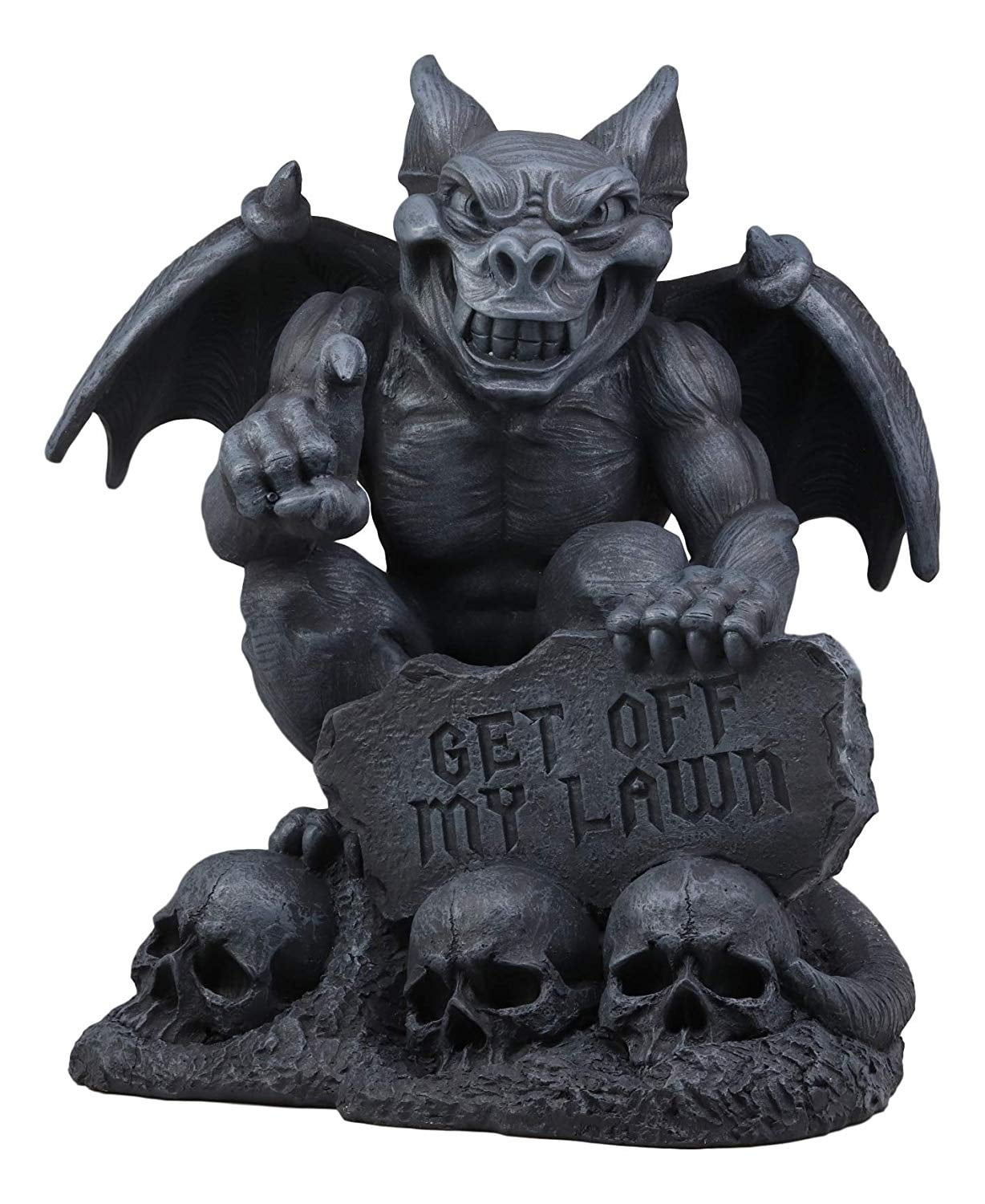 Ebros Large Grendel's Warning Gothic Evil Winged Guardian Gargoyle by