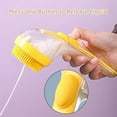 thumbnail image 4 of 1Pc Pet Bath Comb, Liquid-Addable Shampoo Brush For Head Cleaning, Blue, 4 of 9