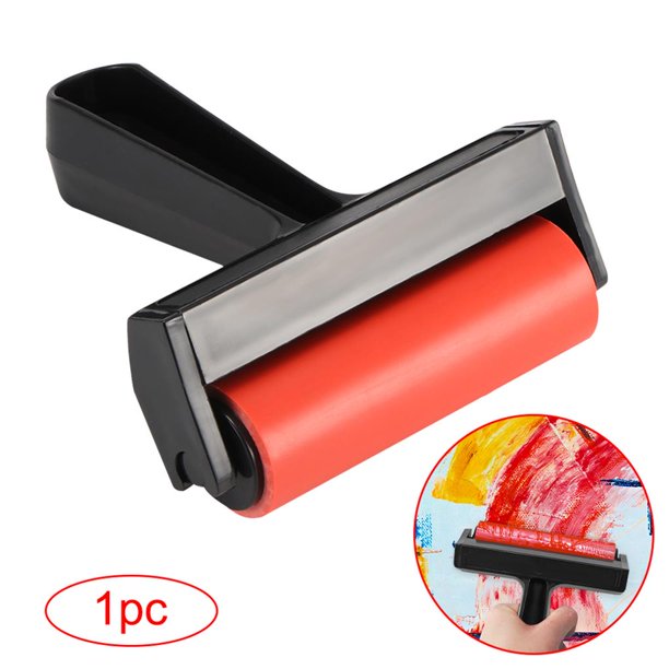 Ounissouiy Rodillo de pintura al óleo de bricolaje con mango ensanchado de plástico portátil herramienta de pintura de pared de habitación de oficina en Decoración del hogar Ounissouiy HA025619-00
