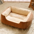 thumbnail image 5 of Calming Cat & Dog Bed for Medium Dogs, Machine Washable Cuddle Warming Cozy Fluffy Faux Fur Plush Round Dog Bed, Anti-Anxiety Waterproof Anti-Slip Pet Bed,19.69x15.35 Inches, 5 of 5