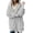 Grey, variant on Joernso Winter Women Hooded Coat Long Sleeve Faux Fur Jacket for Daily Wear