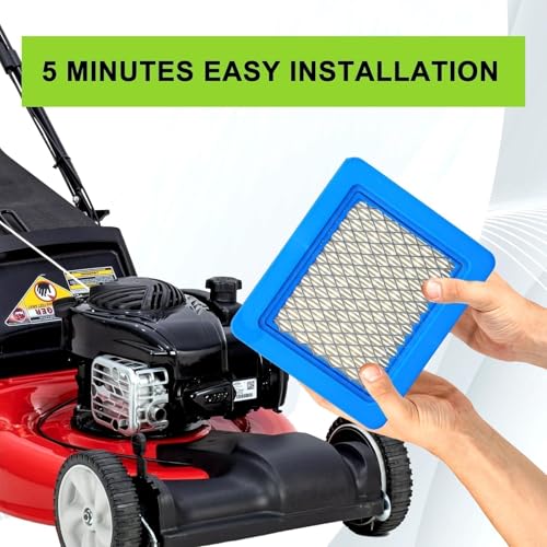 491588S Flat Air Filter Cartridge for 491588 399959 4915885 625-675 Series 3.5-6.5 HP Troy-Bilt TB110 TB230 TB210 Lawn Mower Parts 12PCS