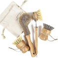 thumbnail image 1 of Bamboo Dish Brush Dish Brush With Handle Kitchen Scrub Brush, 1 of 5
