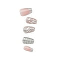 thumbnail image 3 of Impress Holiday Press On Nails, No Glue Needed, Silver, Medium Coffin Shape, 30 Ct., 3 of 5