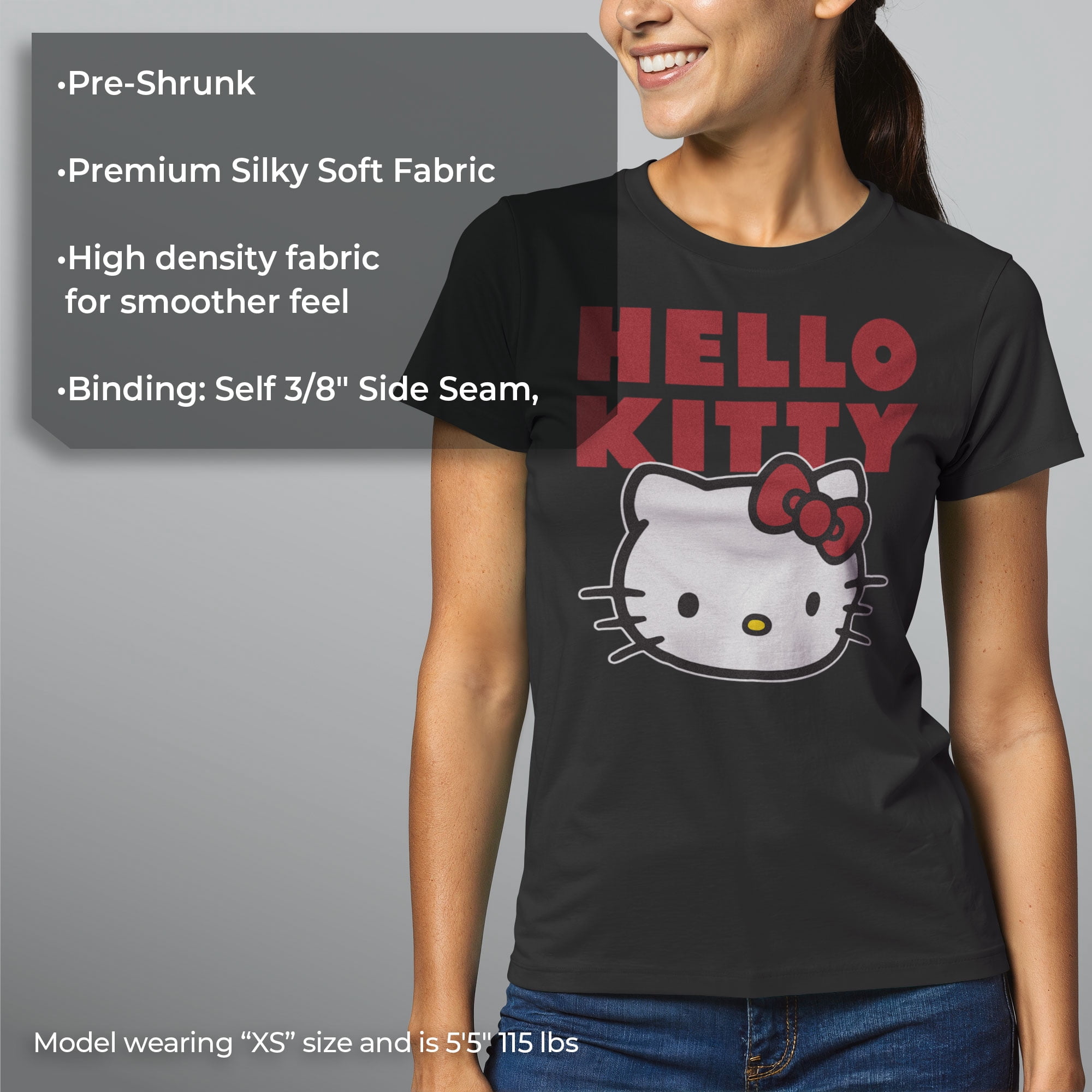 Sanrio Juniors Hello Kitty Classic Logo Portrait T-Shirt,