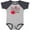 Baseball Heather and Navy, variant on Inktastic My First Valentines Day Red Hearts Boys or Girls Baby Bodysuit