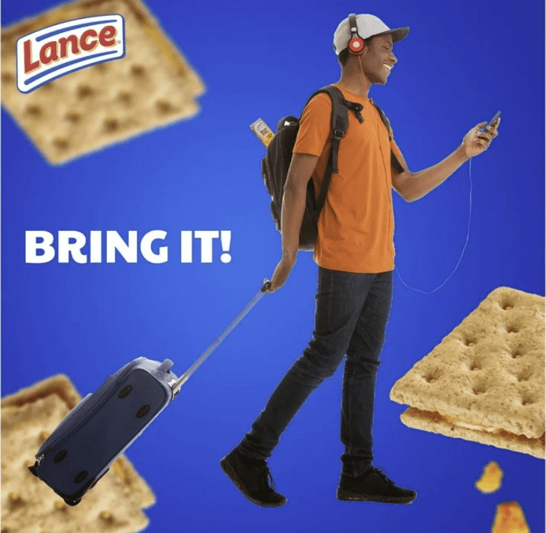 Lance Whole Grain Cracker Sandwiches, (40 count) Individually Wrapped Packs (Whole Grain Peanut Butter) Crackers, Lance Crackers, Whole Grain Crackers.