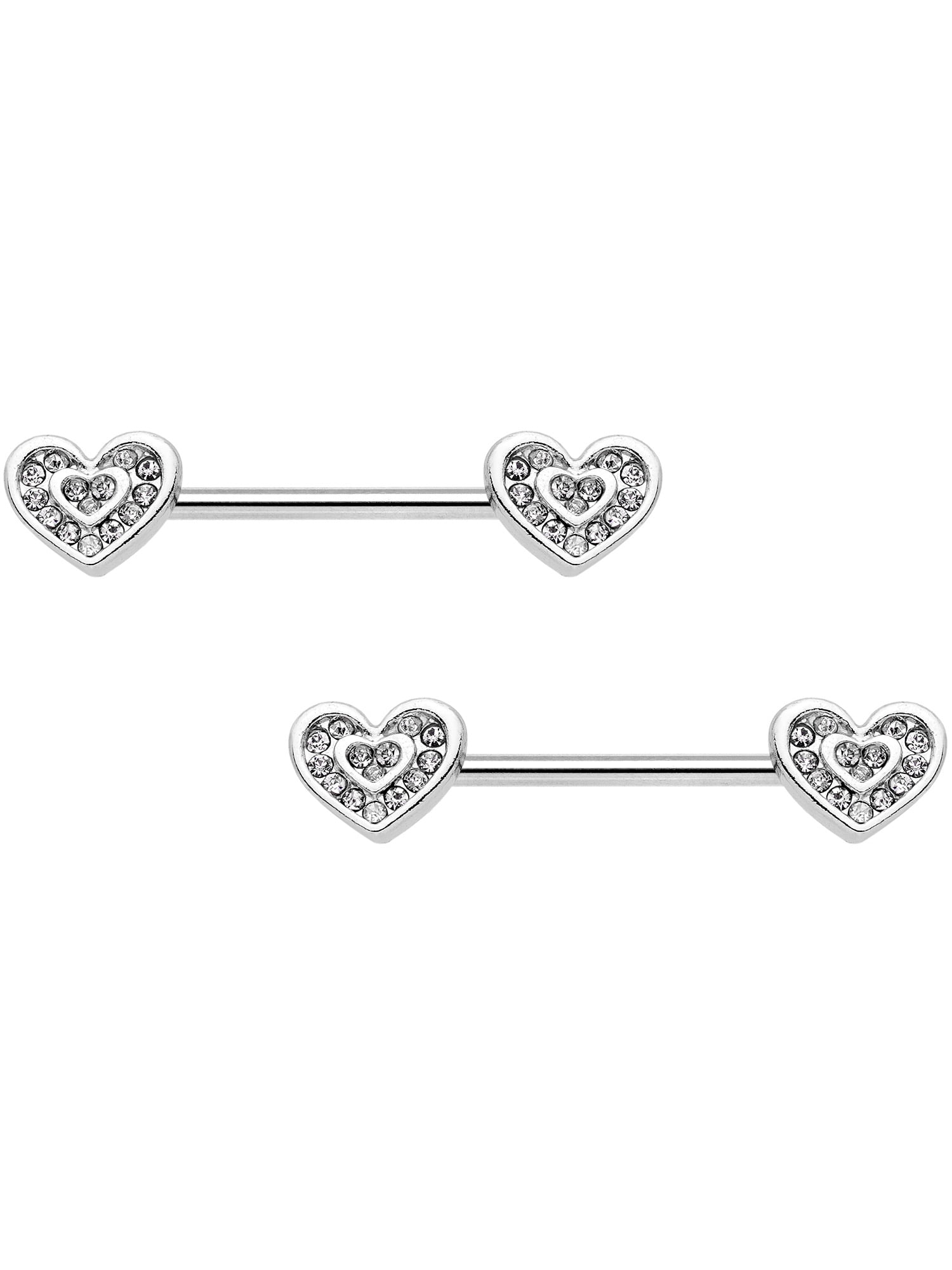 Body Candy 10k Yellow Gold Double Heart Cubic Zirconia Wrap Toe Ring
