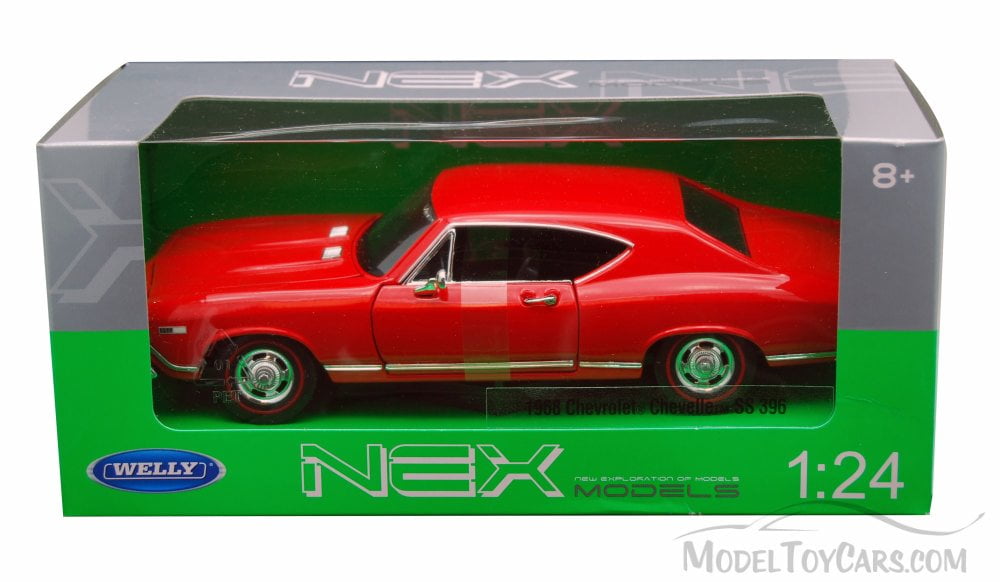 1:24 Chevrolet Chevelle SS Red 1968 Model Car Welly 29397 G 