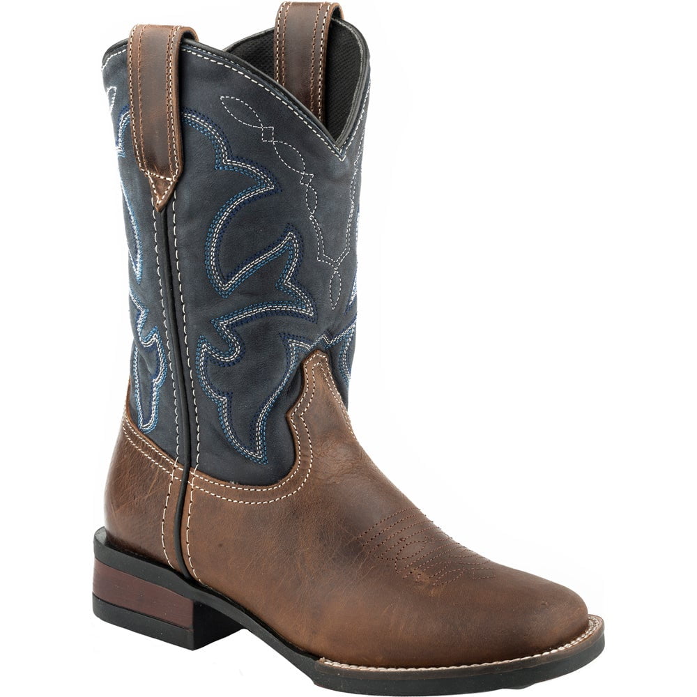 Roper Roper Kids Boys Monterey Leather Square Toe Western Cowboy