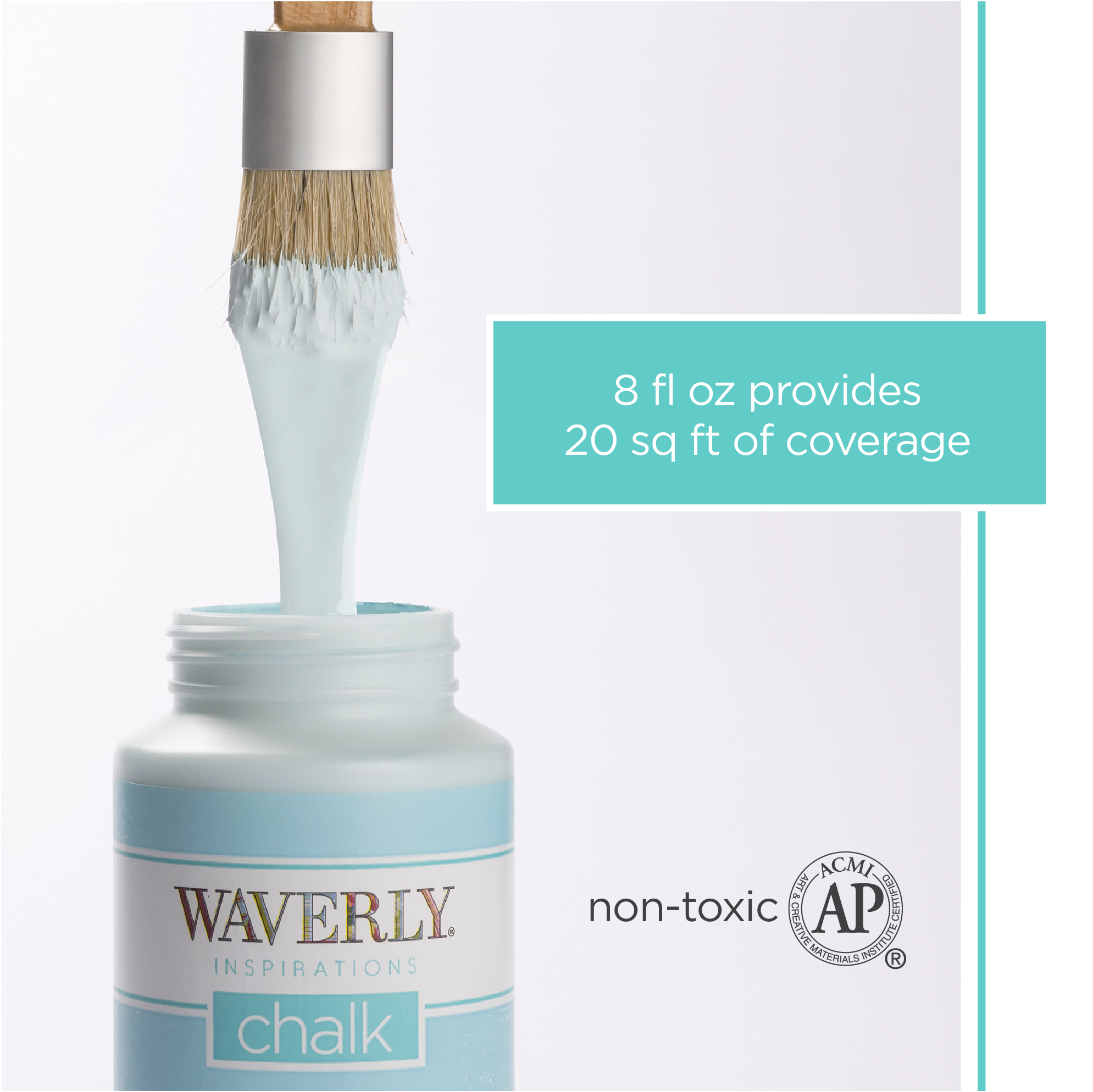 Waverly Inspirations Chalk Paint, Ultra Matte, Hazelnut, 8 fl oz - image 9 of 13