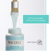 (3 pack) Waverly Inspirations Chalk Paint, Ultra Matte, Ivory, 8 fl oz