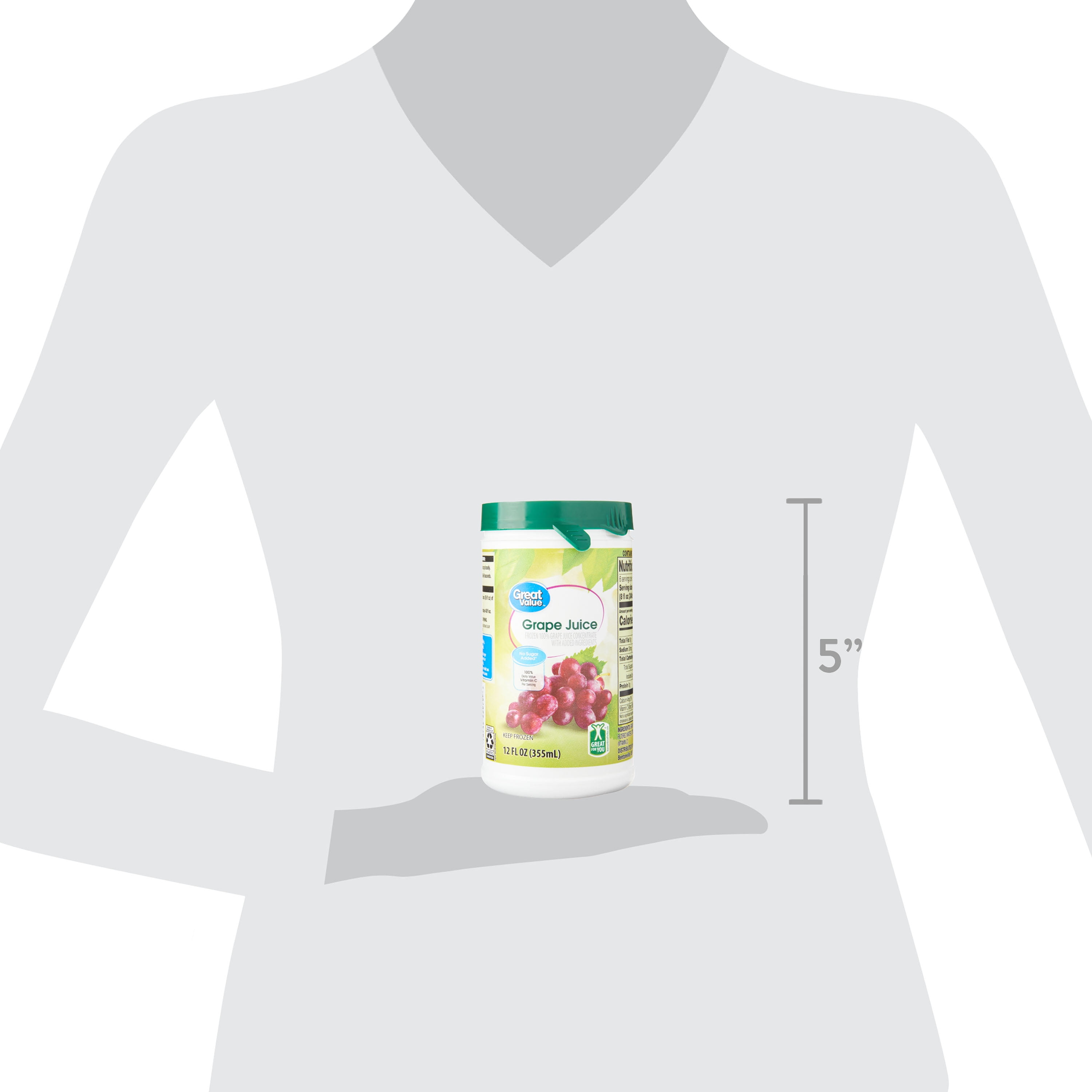 Great Value Grape Juice, 12 fl oz (Frozen)