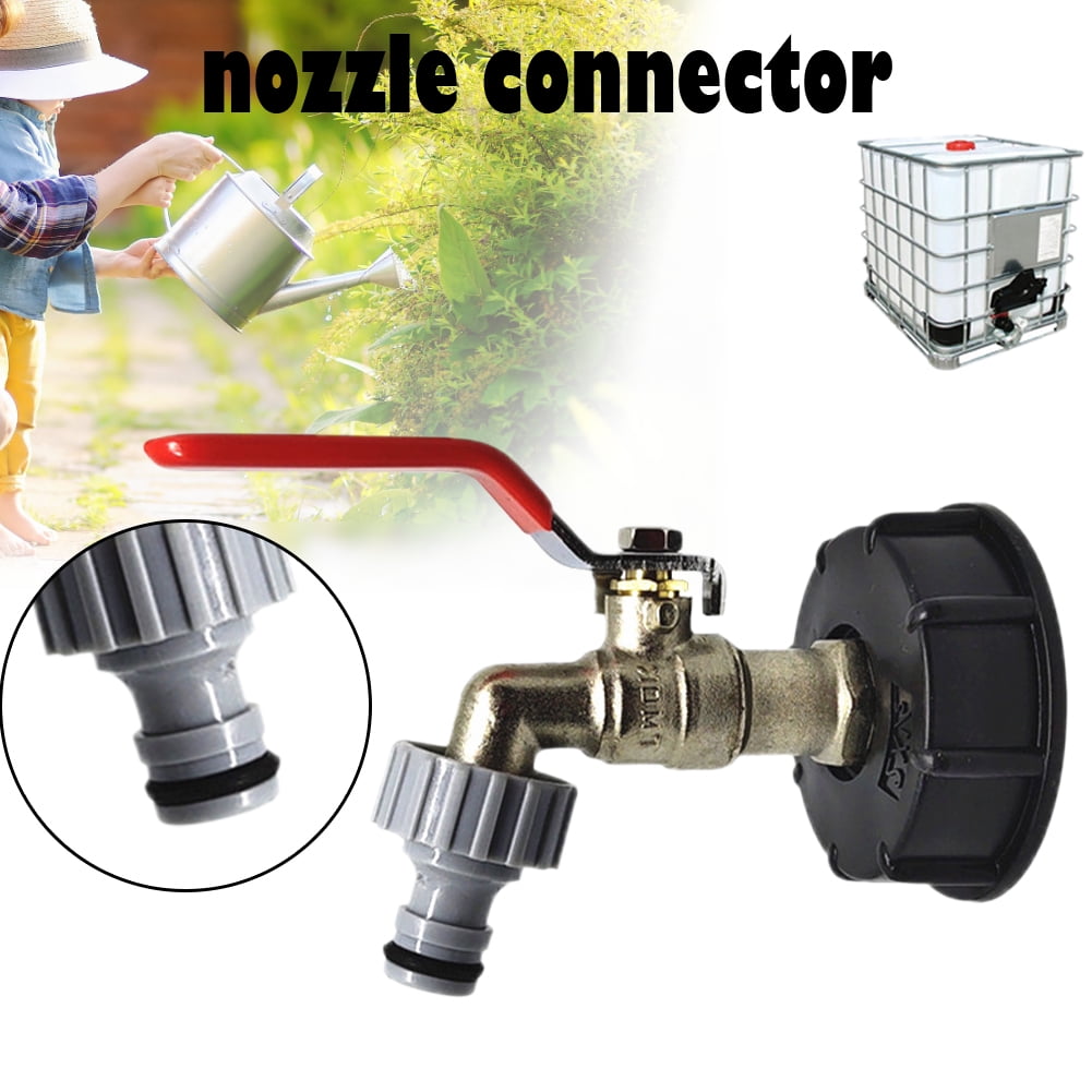 Plastic IBC Tote Tank Valve Drain Adapter Garden Hose Faucet Water Connector new Plastic IBC Tote Tank Valve Drain Adapter Garden Hose Faucet Water Connector new