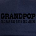thumbnail image 2 of CafePress - Grandpop The Man The Myth The Legend Cap - Adjustable 100% Brushed Unisex Casual Cotton Baseball Cap, Beige, 1, 2 of 2