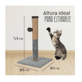 thumbnail image 5 of Rascador Poste Para Gatos De Piso Con Sisal Antiestres Lab.G Gris, 5 of 5