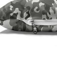 thumbnail image 4 of Camouflage Pet Bed, Monochrome Attire Pattern Camouflage Inside Vegetation Fashion Design Print, Resistant Pad for Dogs and Cats Cushion with Removable Cover, 24" x 39", Grey Coconut, by Ambesonne, 4 of 4