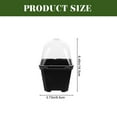 Chidian 5 Sets of Clear Plant Nursery Pots with Humidity Dome Plastic ...