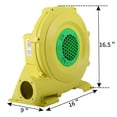 thumbnail image 2 of Veryke Air Blower Pump, Air Mattress Pump, Electric Air Pump, Pump Fan Commercial Inflatable Bouncer Blower, Bounce House Blower for Inflatable Bounce House Bouncy Castle, Yellow (680 Watt 1HP), 2 of 7