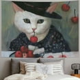 thumbnail image 2 of Orinice Cute Cat Tapestry Wall Hanging Unique Style for Home Decor Living Room Bedroom Farmhouse Dorm - Mother's Day Gift 40x30inch, 2 of 6