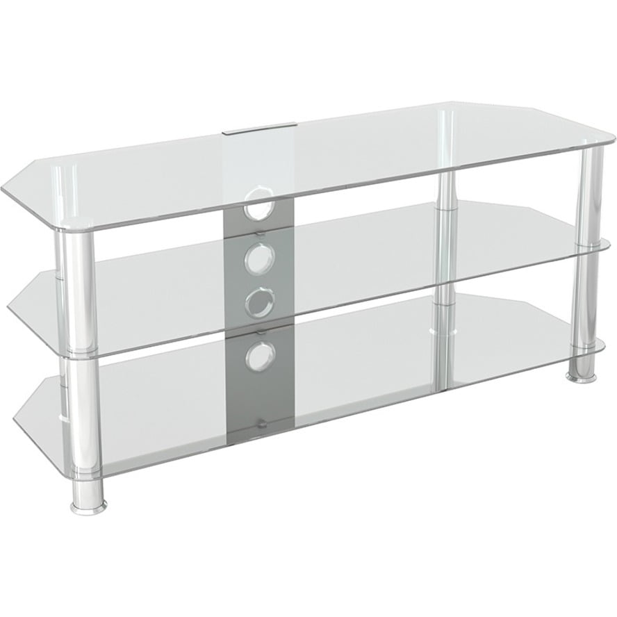 AVF Classic Corner Glass TV Stand with Cable Management for 55" TV