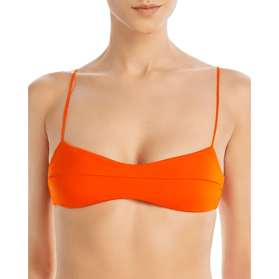 Haight MIE ORANGE Agatha Bikini Swim Top, US Large