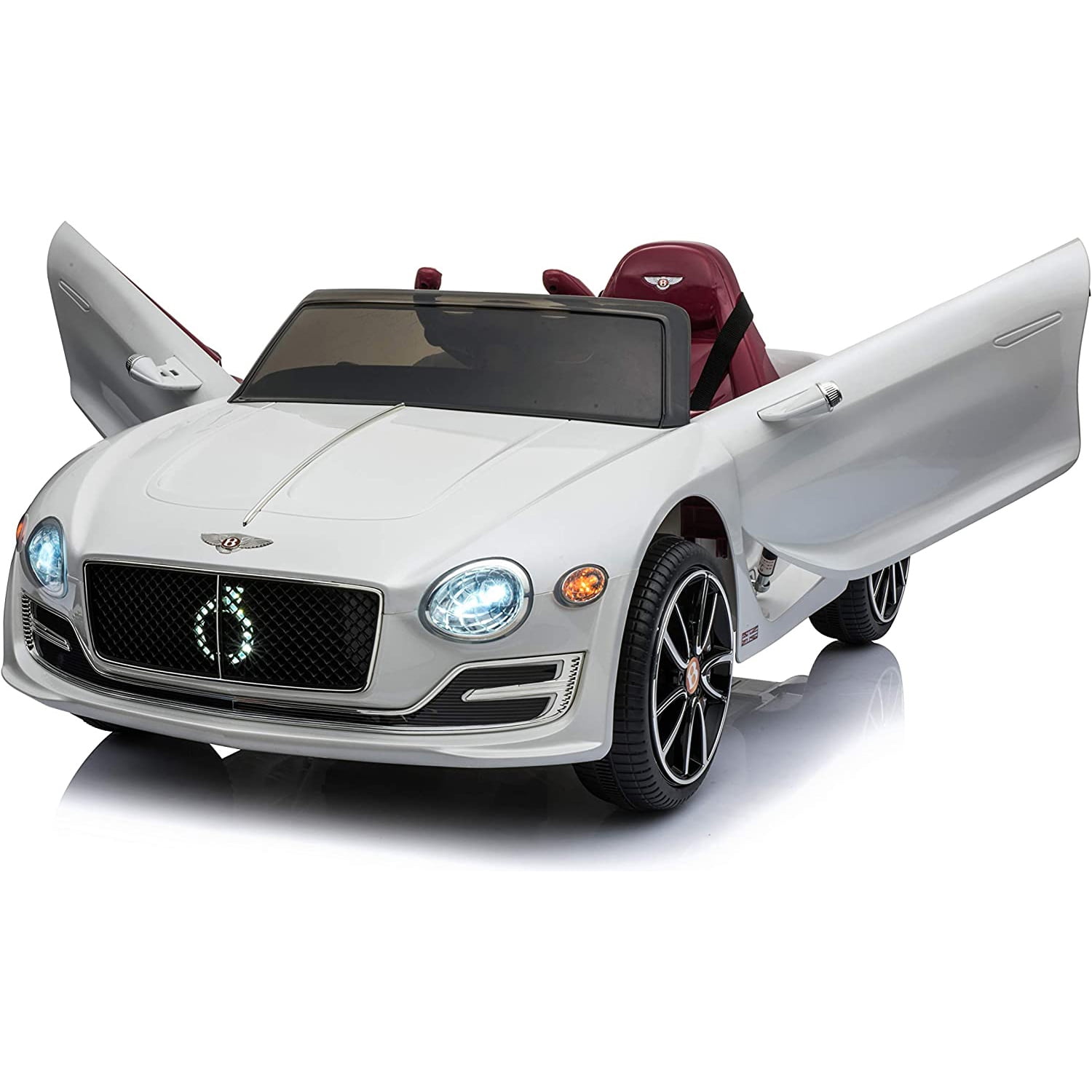 CIPACHO 12 V Powered Ride On Car, Licensed Battery Electric Car for Kids, Longer Playtime, Luxury Ride on Toys, White CIPACHO 12 V Powered Ride On Car, Licensed Battery Electric Car for Kids, Longer Playtime, Luxury Ride on Toys, White