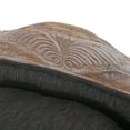 thumbnail image 6 of Noble House Moreno Fabric and Wood Frame Medium Pet Bed, Charcoal and Antique Natural, 6 of 9
