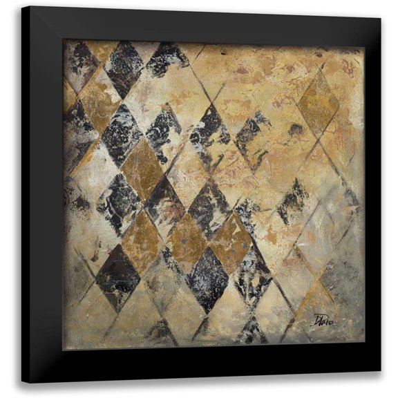 Pinto, Patricia 12x12 Black Modern Framed Museum Art Print Titled - Harlequin II