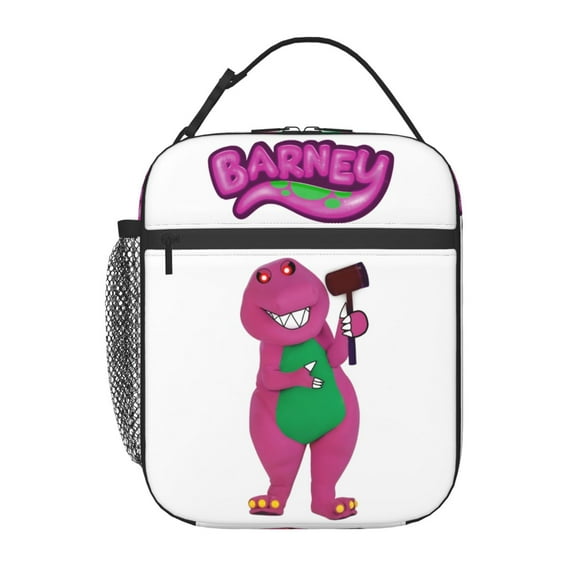 Barney Lunchbag Reusable Tote Bags Insulated Lunch Box For Work Picnic Hiking Travel