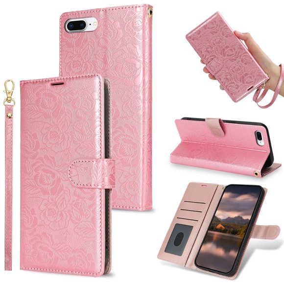 For iPhone 7 8 Plus SE 6 6S Plus Phone Case Wallet Case with Card Holder Magnetic For iPhone Leather Phone Cases