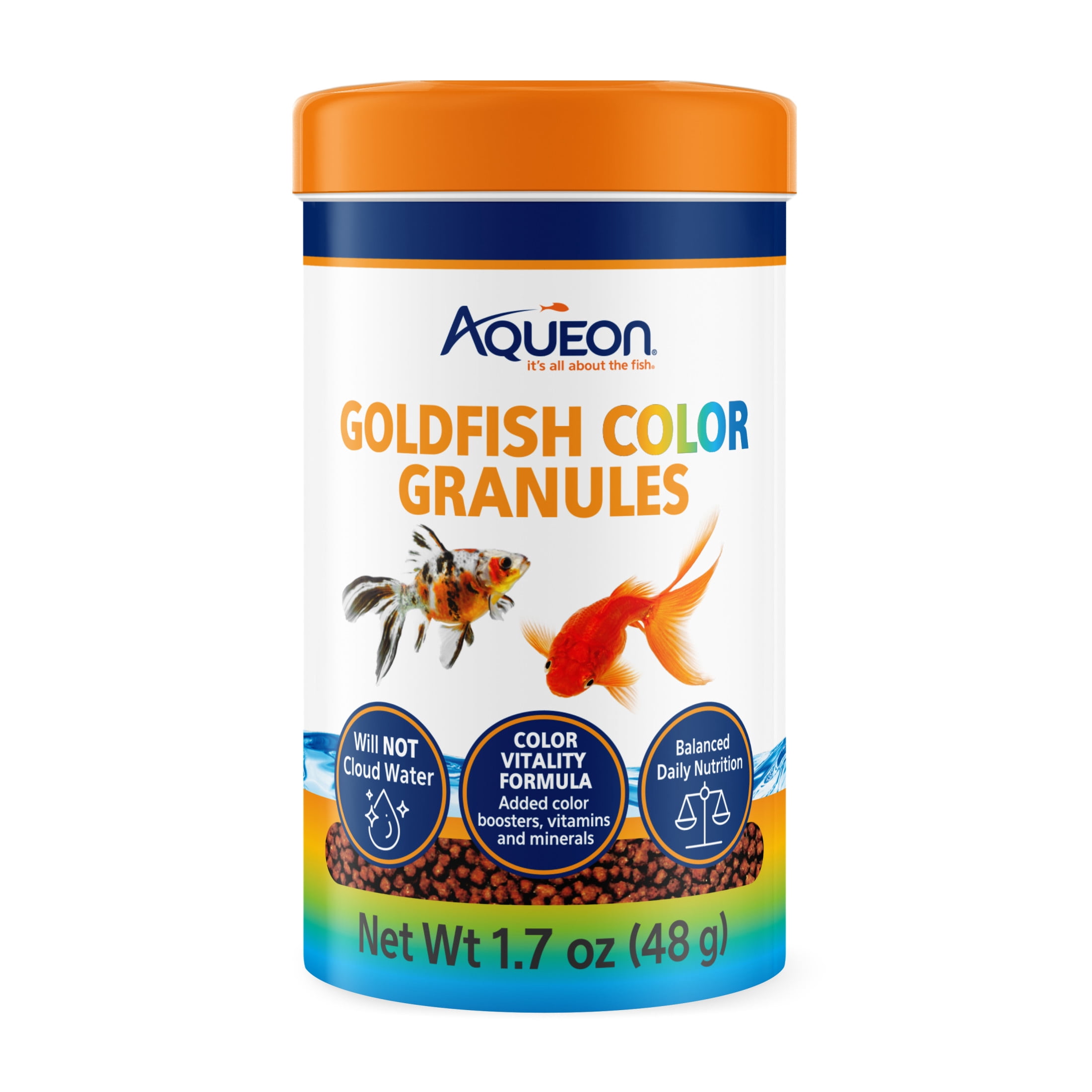 (2 pack) Aqueon Goldfish Color Granules 1.7 ounces