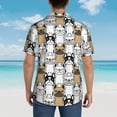 thumbnail image 3 of Lsque French Bulldog 2 pattern Hawaiian Shirt for Men, Unisex Summer Beach Casual Short Sleeve Button Down Shirts-X-Large, 3 of 9