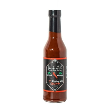 NAHS Sizzling Hot Sauce - Bold and Spicy Gourmet Condiment, 8oz Bottle
