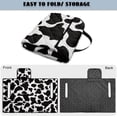 thumbnail image 4 of SEANATIVE Foldable Golf Cart Seat Cover, Easy to Carry, Stain-resistant Portable Golf Cart Towel Blanket for 2-Person Seats, Fit for EZGO TXT/RXV, Club Car DS, Cow Print Black White, 4 of 7