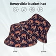 thumbnail image 3 of Kll Leopard Print Bucket Hat for Women Men Packable Travel Beach Sun Hat Outdoor Rave Accessories Reflective Fisherman Cap, 3 of 6