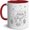 Red, variant on Islamic Ramadan Iftar Scene 11oz Ceramic Mug For Coffee Tea, Hand Wash Only Drinkware, Ideal Gift For Ramadan Eid Islamic New Year Birthday Valentine Home Office Cultural Decoration
