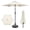 Beige, variant on Beran7 7.5 ft Tassel Patio Umbrella, Fringe with Base Umbrella - Stylish Beach, Pool, and Yard Umbrella for Ultimate Outdoor Decor, White