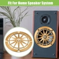 thumbnail image 3 of Unique Bargains 4' Car Speaker Grills Cover Round 4 Inch Audio Subwoofer Protector with Mounting Screws ABS Gold Tone, 3 of 8